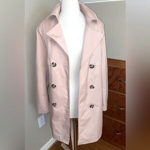 EUC Sam Edelman light pink shirt trench coat